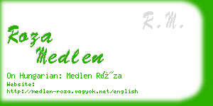 roza medlen business card